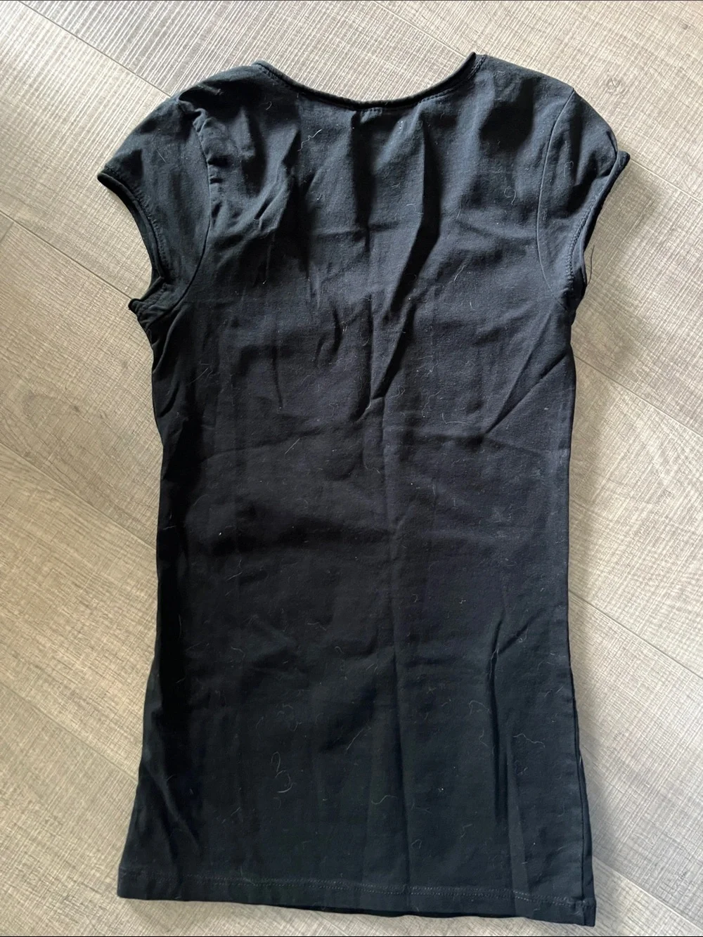 Zara Scoop Neck Cap Sleeve Tee - Picture 5 of 5